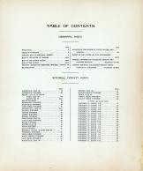 Table of Contents, Mitchell County 1917